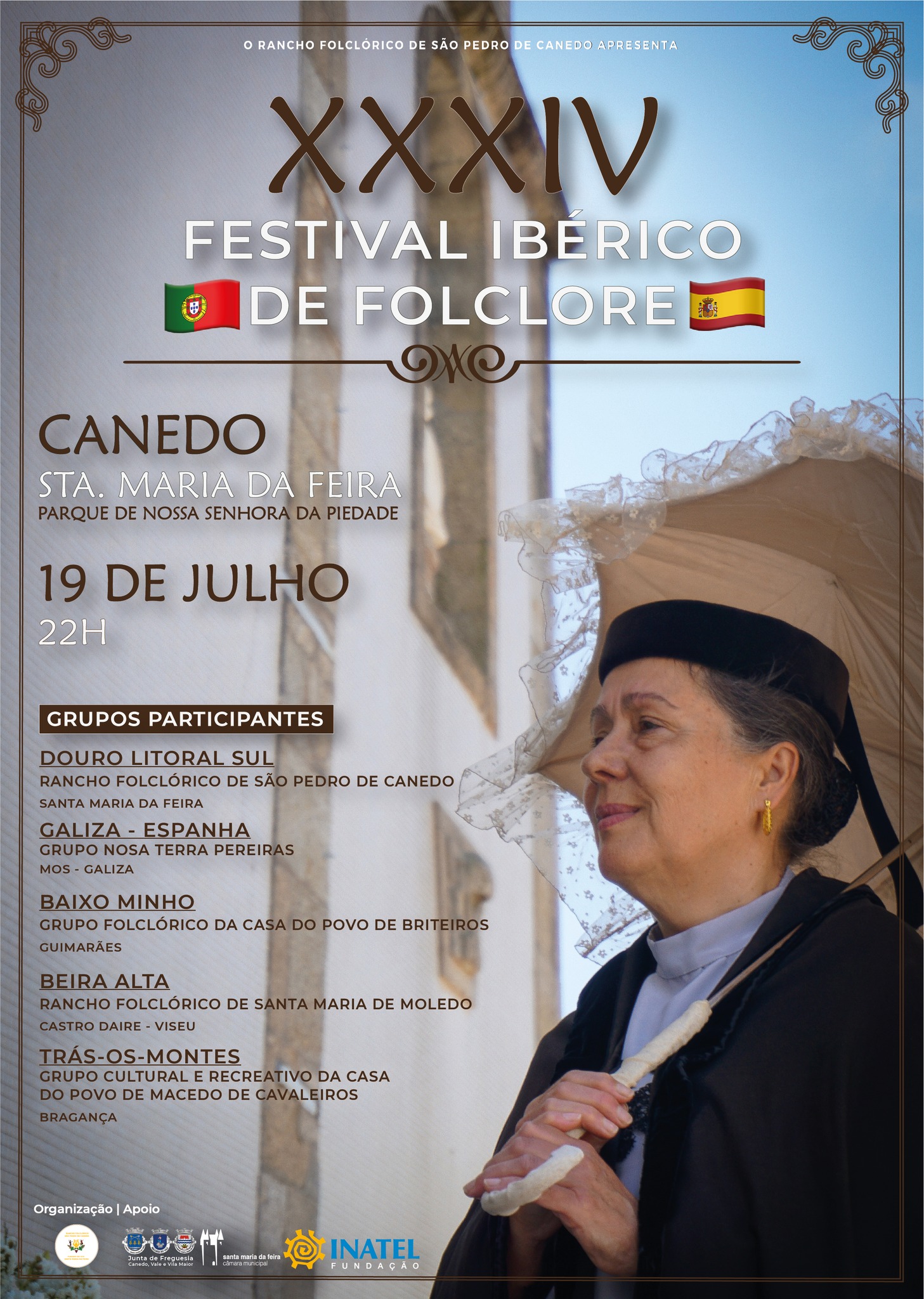 XXXIV Festival Ibérico de Folclore - Canedo 2025 - Cartaz
