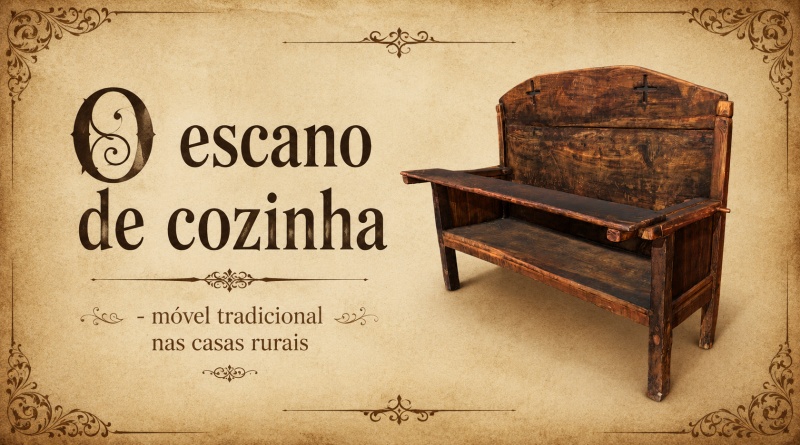 O Escano de Cozinha: um móvel tradicional das casas rurais