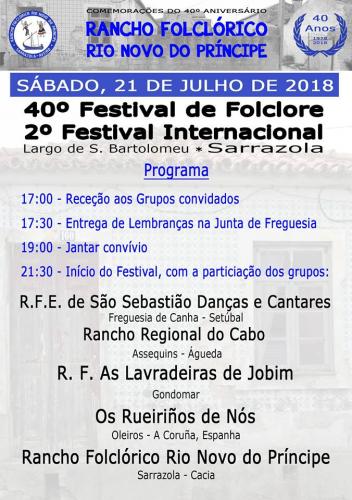 40º Festival de Folclore e 2º Festival Internacional - Sarranzola