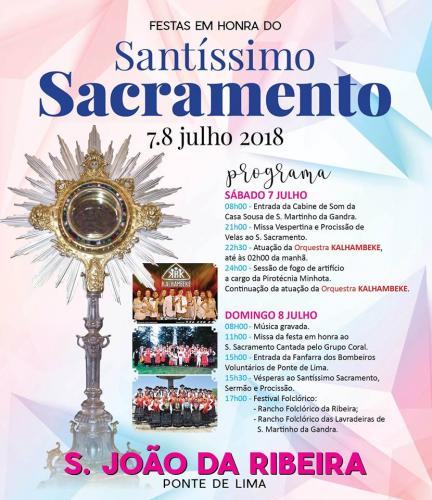Festas em Honra do Santíssimo Sacramento - S. João da Ribeira - Ponte de Lima