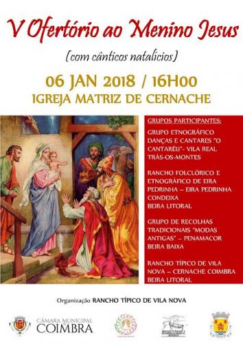 V Ofertório ao Menino Jesus com cânticos natalícios - Cernache