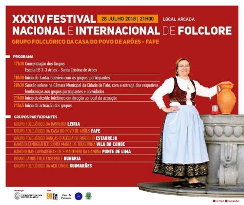 XXXIV Festival Nacional e Internacional de Folclore - Grupo Folclórico da Casa do Povo de Arões - Fafe