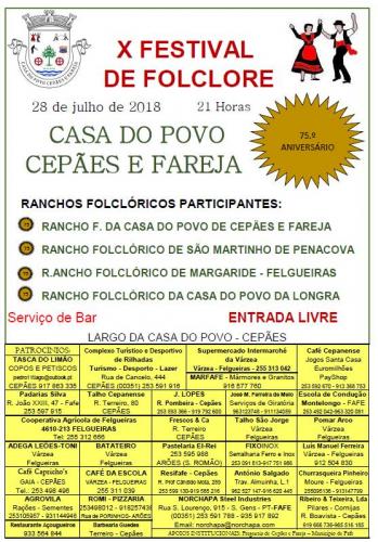 X Festival de Folclore - Casa do Povo de Cepães e Fareja